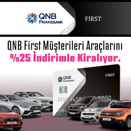 QNB FİRST müşterilerine özel %25 indirim